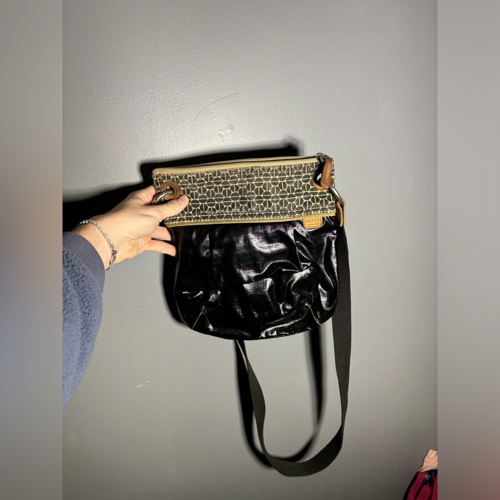 Fossil Key Per Coated Crossbody Bag
